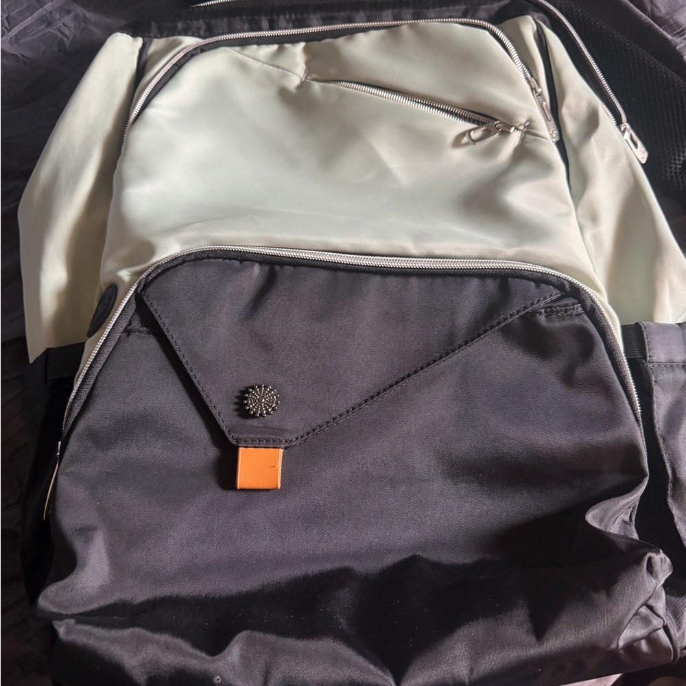 Stylish Black and light green back pack